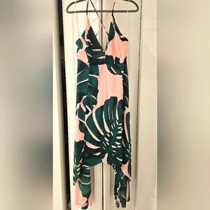 EXPRESS HIGH-LOW TROPICAL DRESS